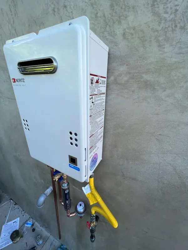 Tankless water heater installation for Alluvium homes
